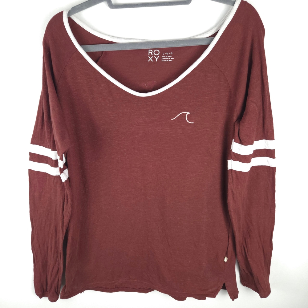 Roxy Women's Maroon Long Sleeve Top
